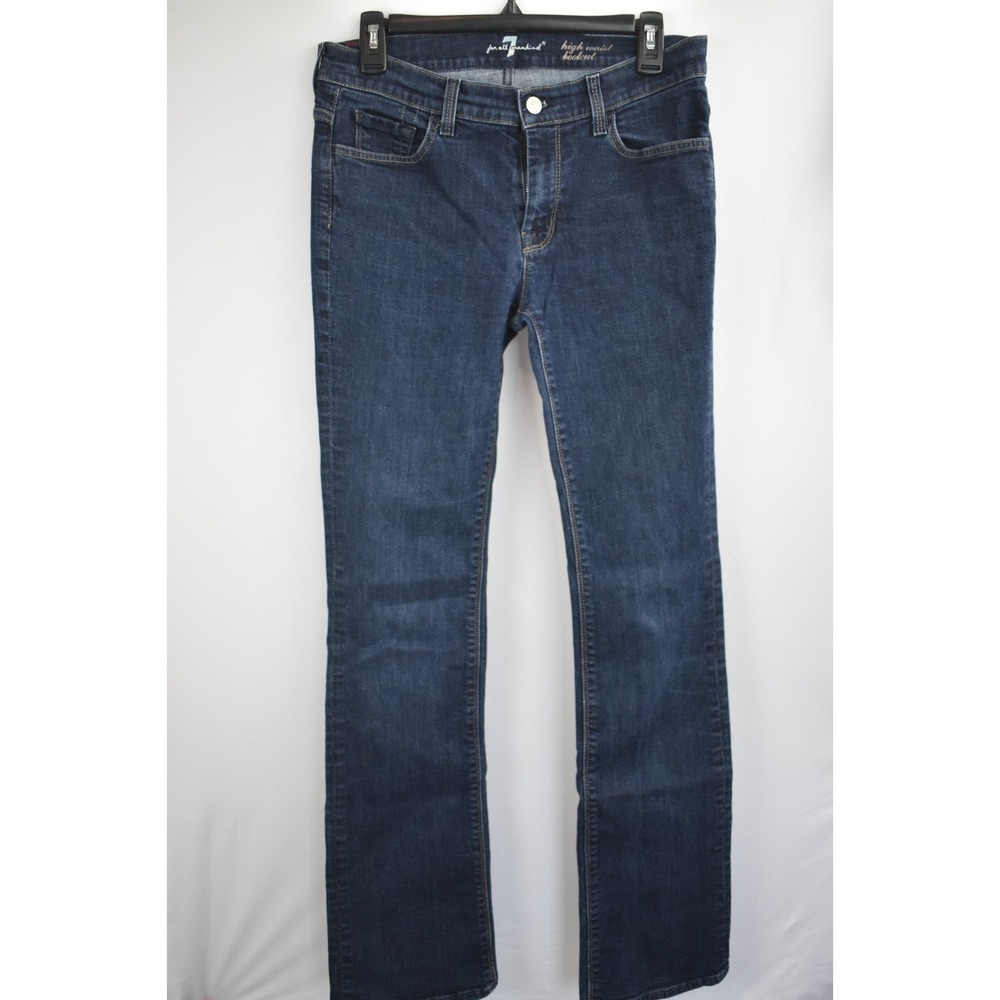 7 For All Mankind High Waist Bootcut Jeans Blue Size 30 CA34460